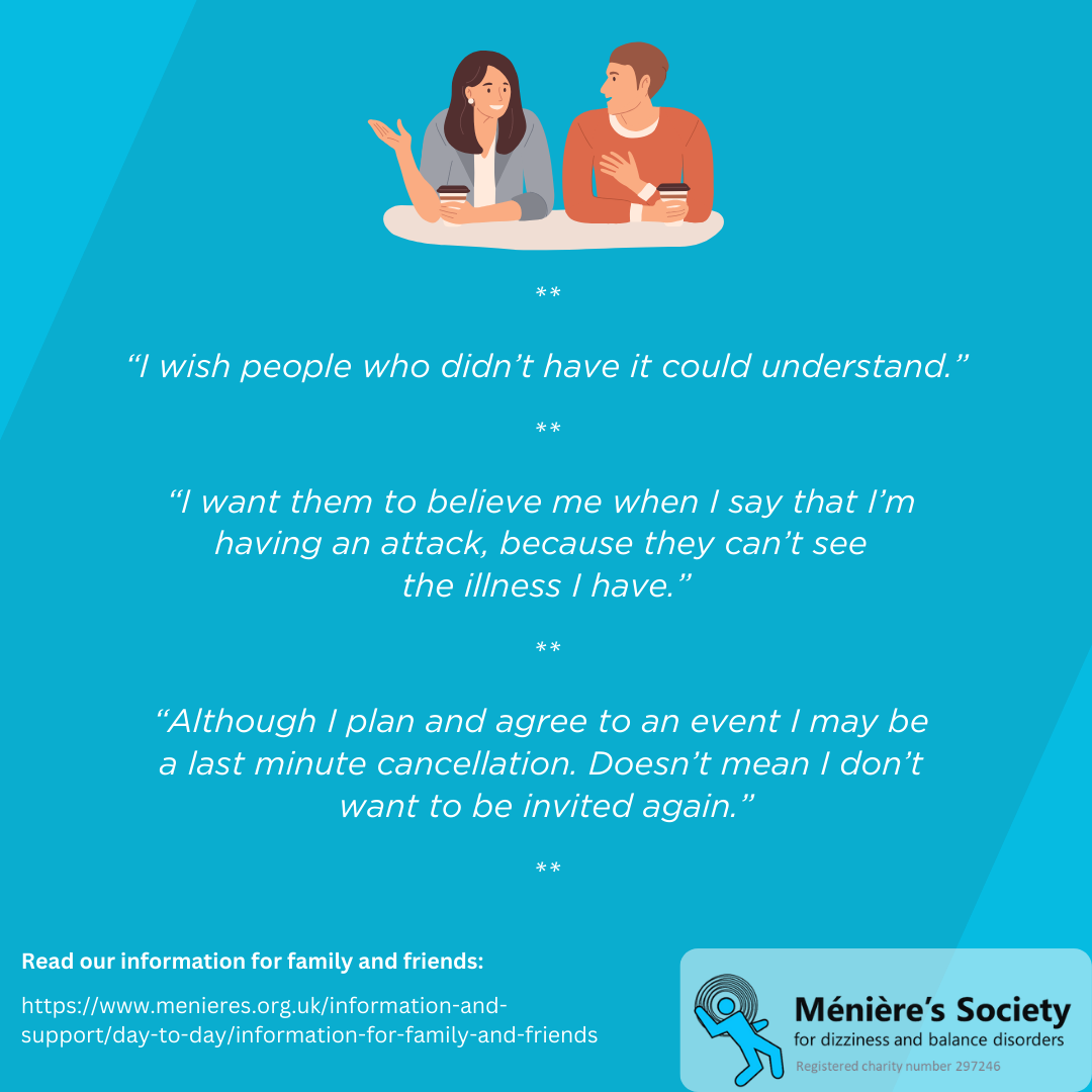 Information for family and friends | Ménière&rsquo;s Society